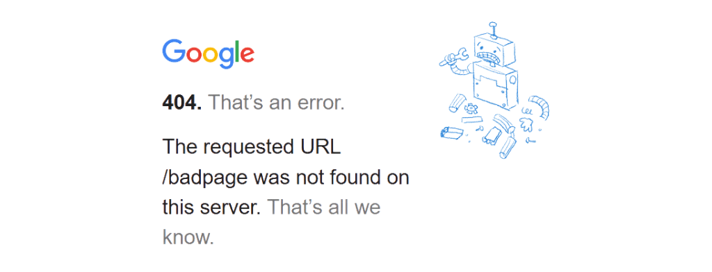 404 kod hatası