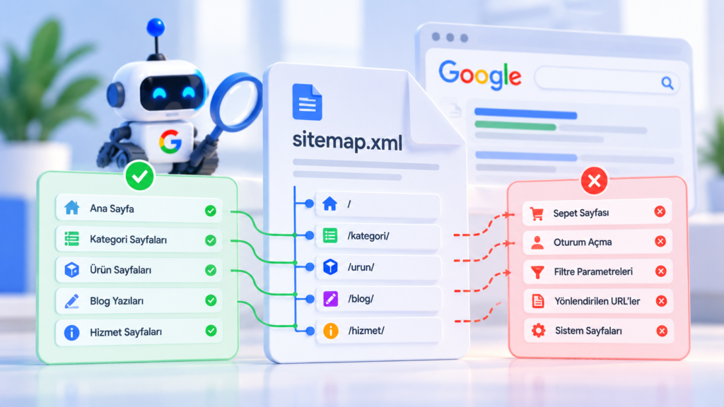 Sitemap İçindeki URL'ler Neden Dizine Eklenmez? 3 Site Haritasi ve SEO Akisi