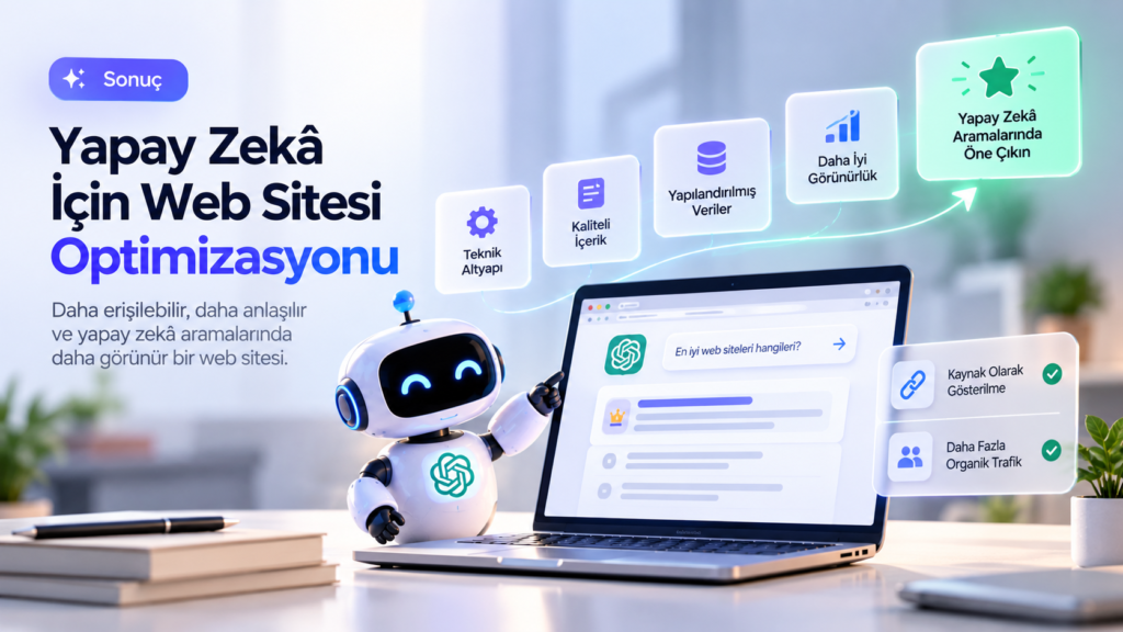 Yapay Zekâ İçin Web Sitesi Nasıl Optimize Edilir? 3 Yapay Zekâ İçin Web Sitesi Optimizasyonu: AI SEO Rehberi